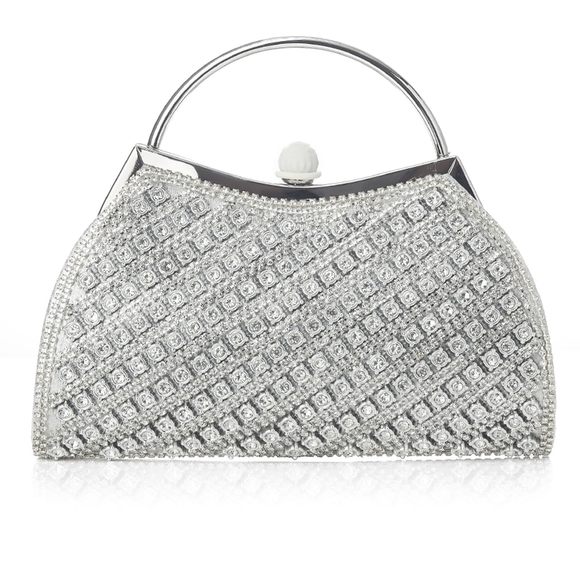 Evening Bags Clutch Purses Rhinestone Sparkly Clutch Tail Uwu O_O - Picture 1 of 6